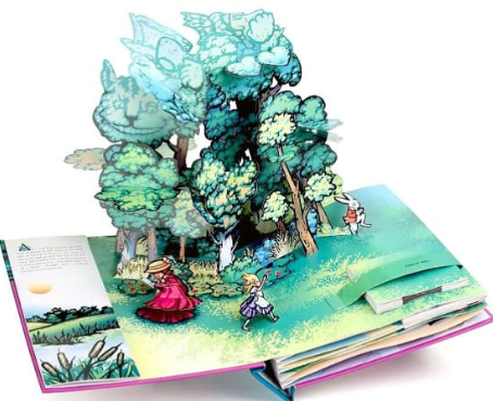 Alice in Wonderland Pop-Up Book: Storytelling in 3D